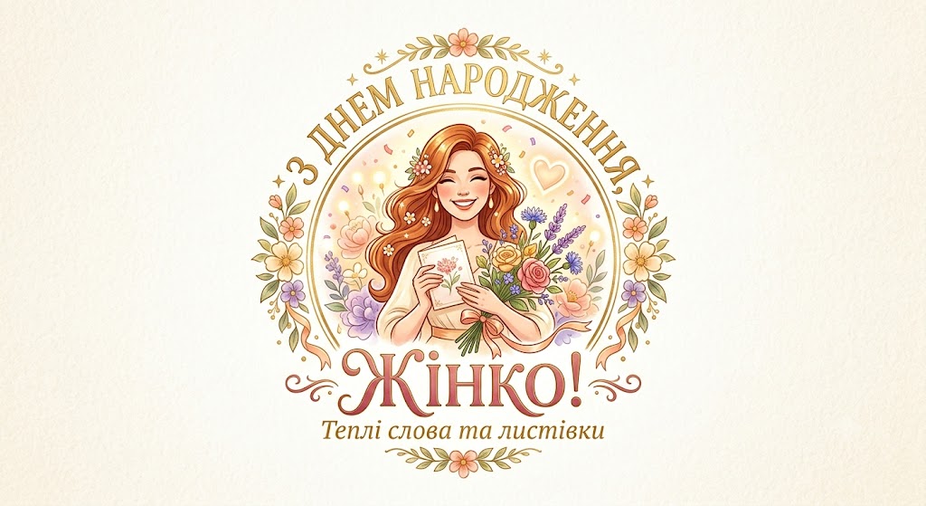 З днем народження, жінко! Теплі слова та листівки
